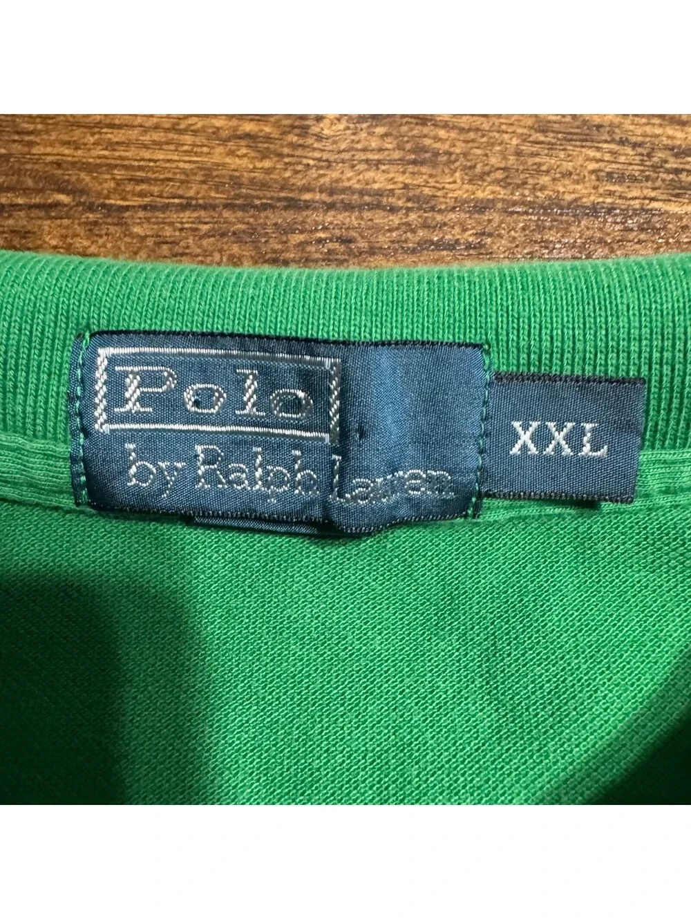 Vintage Polo Ralph Lauren Polo Shirt Men’s Green Polo w\ Yellow Pony Logo - XXL